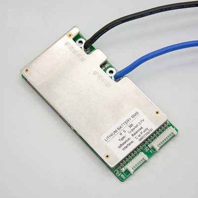 50A BMS για την ιονική μπαταρία 17s 60V λίθιου με το ηλεκτρικό ποδήλατο Ebike πινάκων προστασίας PCB ελέγχου PCM θερμοκρασίας