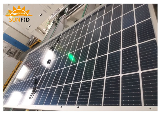 Monocrystalline διπρόσωπα PERC 108 ενεργειακής αποθήκευσης προσαρμοσμένα σύστημα κύτταρα ηλιακών πλαισίων 400W