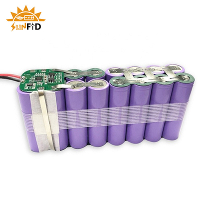 18650 επανακαταλογηστέο πακέτο 3.7V 15.6Ah 1S6P μπαταριών λίθιου που προστατεύεται