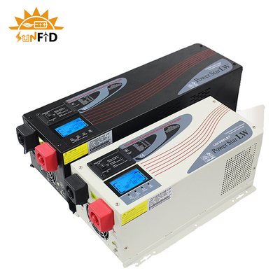 6000W συνεχές ρεύμα στον καθαρό αναστροφέα 24V 48V 120 240V δύναμης κυμάτων ημιτόνου εναλλασσόμενου ρεύματος με την επίδειξη LCD