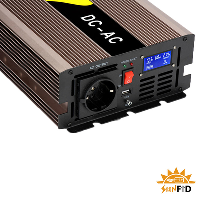 12V καθαρό συνεχές ρεύμα αναστροφέων δύναμης κυμάτων ημιτόνου βολτ 2000w στο εναλλασσόμενο ρεύμα 110V 220V