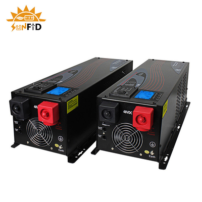 24V 240V καθαρός αναστροφέας 48V 120V κυμάτων ημιτόνου 10000 Watt με το φορτιστή εναλλασσόμενου ρεύματος