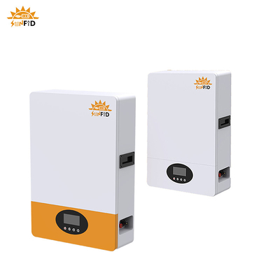 Συστήματα μπαταριών 10KWh για το σπίτι Μακρό κύκλο ζωής 51.2V LiFePO4 Τείχος μπαταρίας