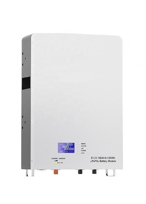 Τοίχος μπαταριών 48V 100ah 5KWh λίθιου Powerwall LiFePO4 που τοποθετείται