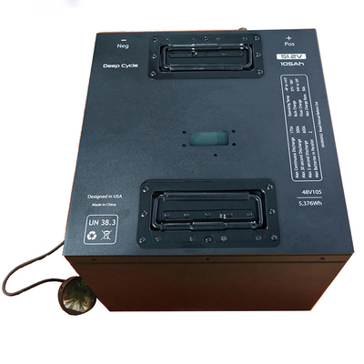 Lifepo4 πακέτο 48V 100AH 105AH 200AH μπαταριών λίθιου κάρρων γκολφ με την επικοινωνία
