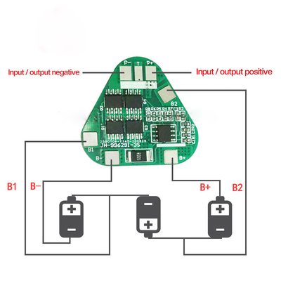 ισορροπώντας PCB συνελεύσεων 12V 100Ah 18650 BMS 3s 10A για την μπαταρία λίθιου
