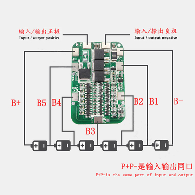 Έξυπνη μπαταρία BMS 120ah 6s Lifepo4 200ah 5a 10a λίθιου Lifepo4 για LFP